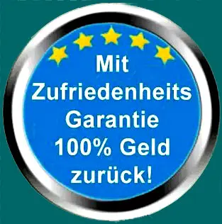 Zufriedenheits Garantie 100% Geld zurück