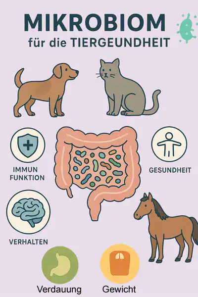 Ein optimales Mikrobiom,  wichtig auch bei Katzenschnupfen, für umfassende Vitalität.