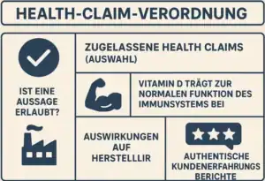 Darstellung der Health Claim Verordnung.
