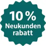Neukundenrabatt Siegel, 10% Neukundenrabatt.
