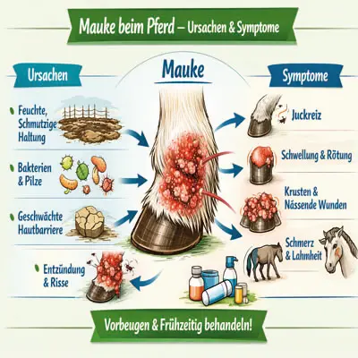 Mauke beim Pferd